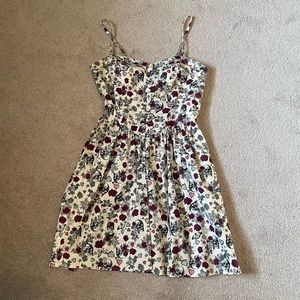 Hell Bunny Skulls & Roses Corset Style Dress size MD